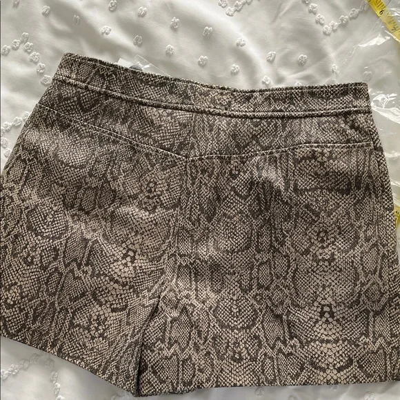 NWT Joie Snake Print Leather Shorts - Picture 9 of 12